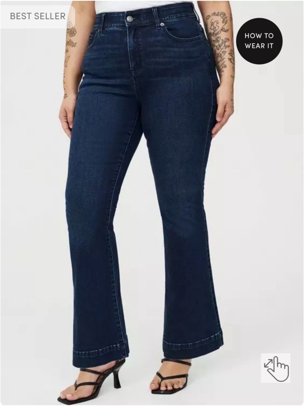 Torrid Bombshell Flare High Rise Jeans sz 22 short